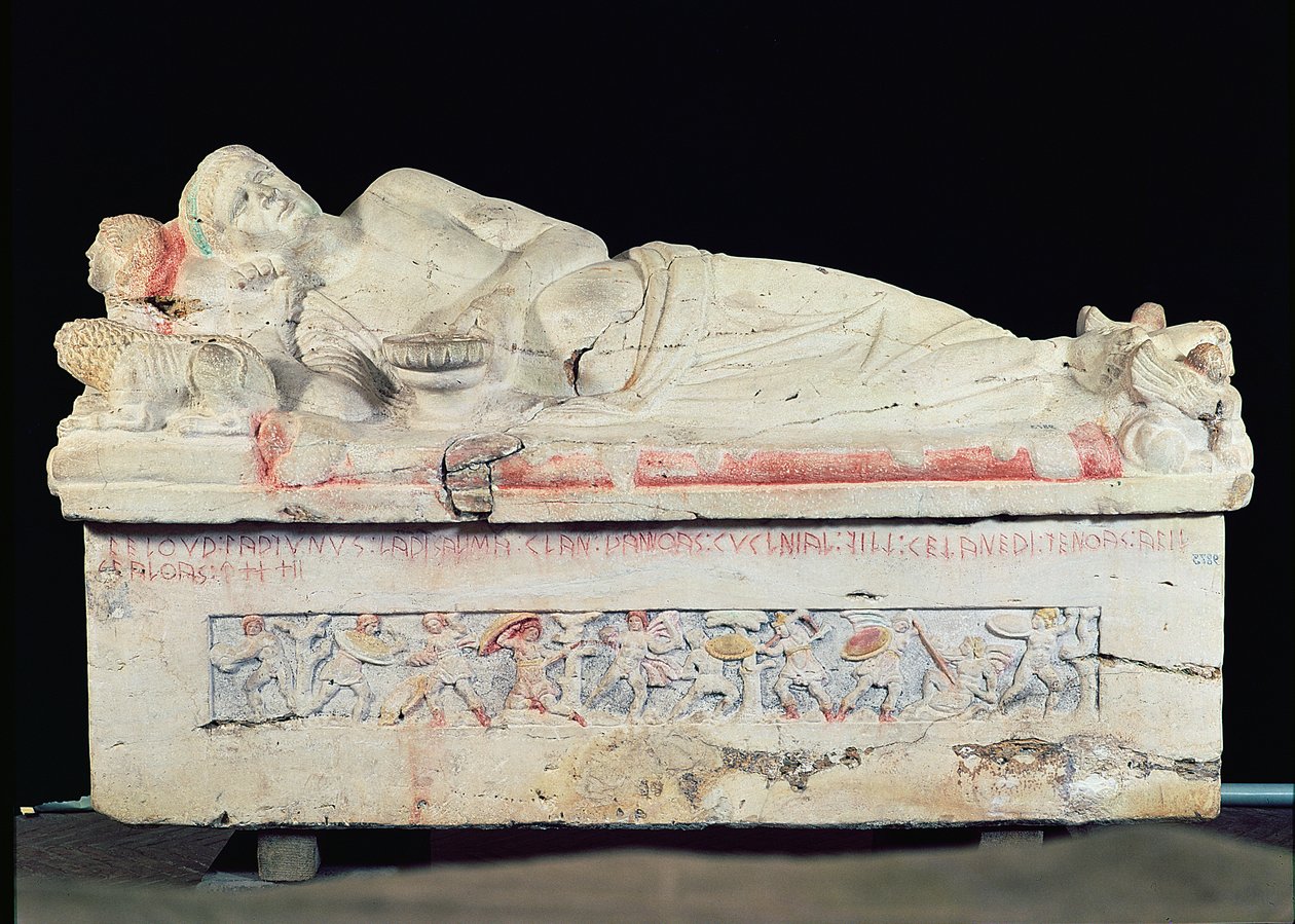 Sarkofág, Etruscan od Unbekannt Unbekannt