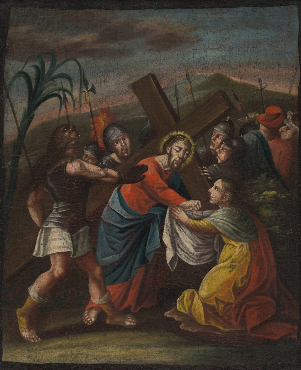 Sv. Veronika (6. zastavení Křížové cesty) od Unbekannt Unbekannt