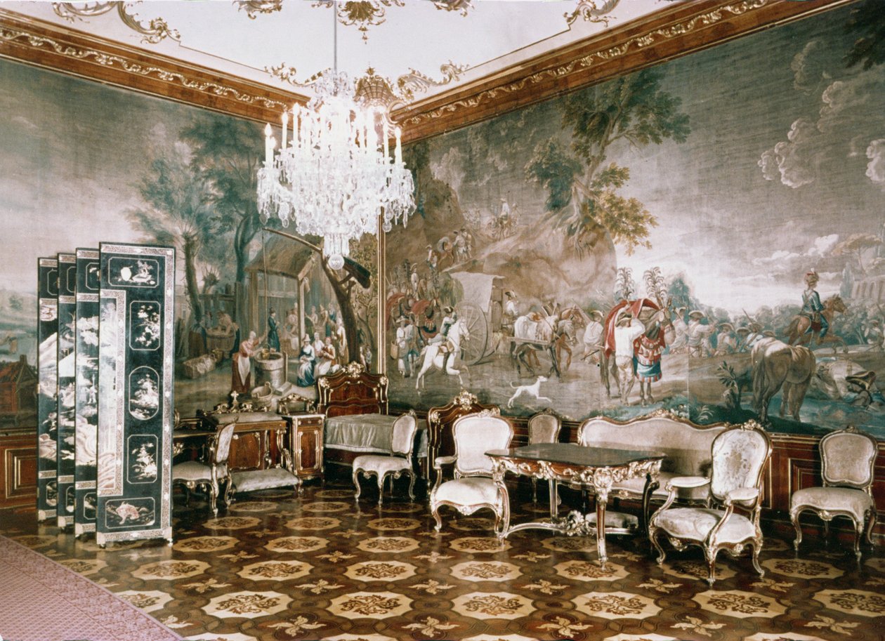 Napoleonův pokoj v zámku Schonbrunn od Unbekannt Unbekannt