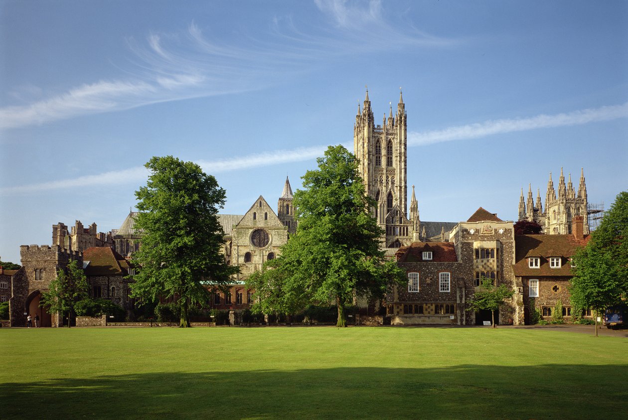 Pohled na katedrálu v Canterbury, Kent od Unbekannt Unbekannt
