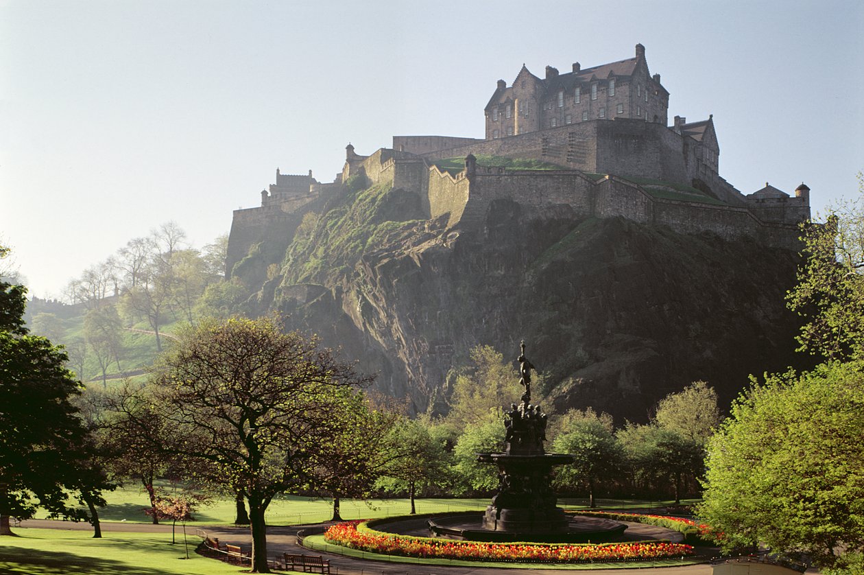 Pohled na hrad Edinburgh, Skotsko od Unbekannt Unbekannt