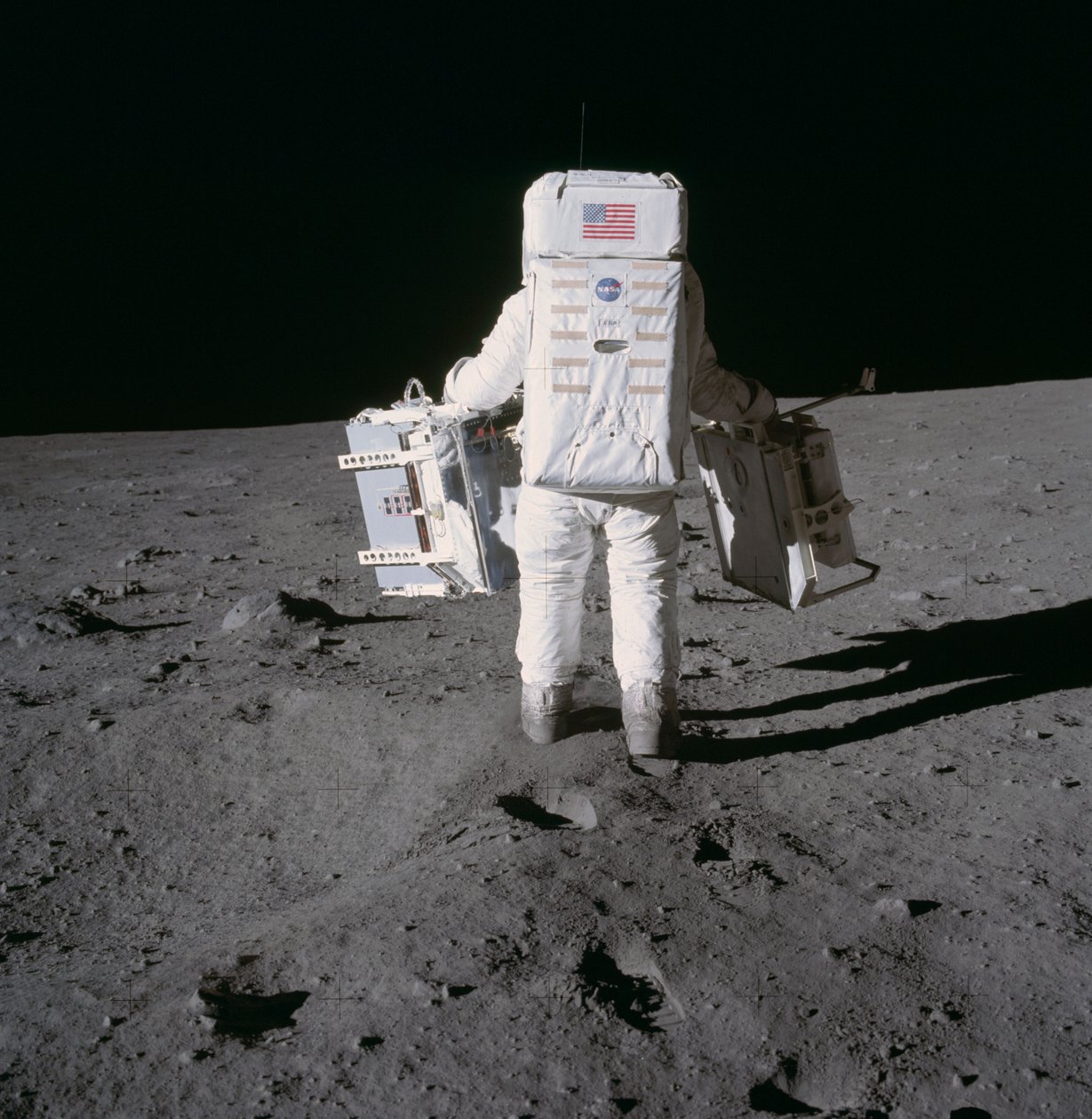 Buzz Aldrin zavádí experimenty Apollo 11, 1969 od Unbekannt Unbekannt