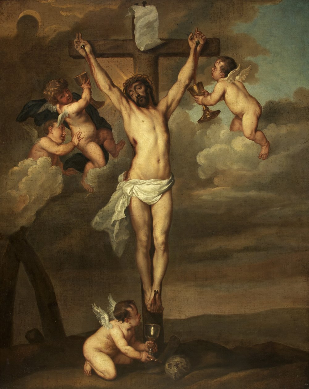 Ukřižování, 1645-50 od Unbekannt Unbekannt