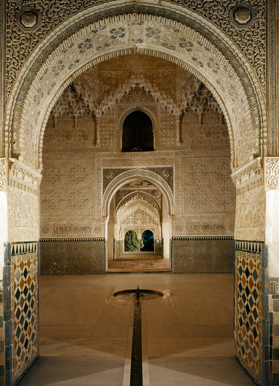 Sál dvou sester, Palác lvů, Alhambra od Unbekannt Unbekannt