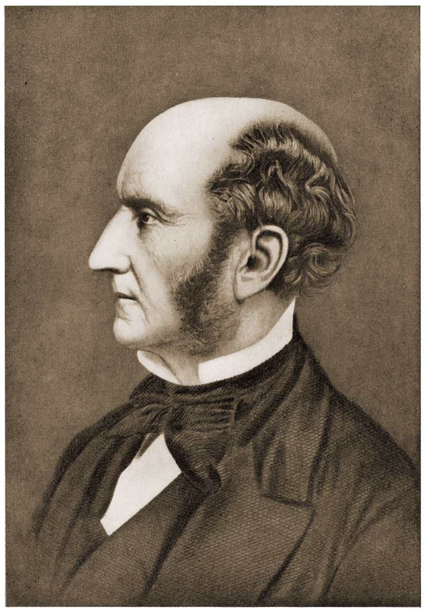 Portrét John Stuart Mill, 1911 od Unbekannt Unbekannt