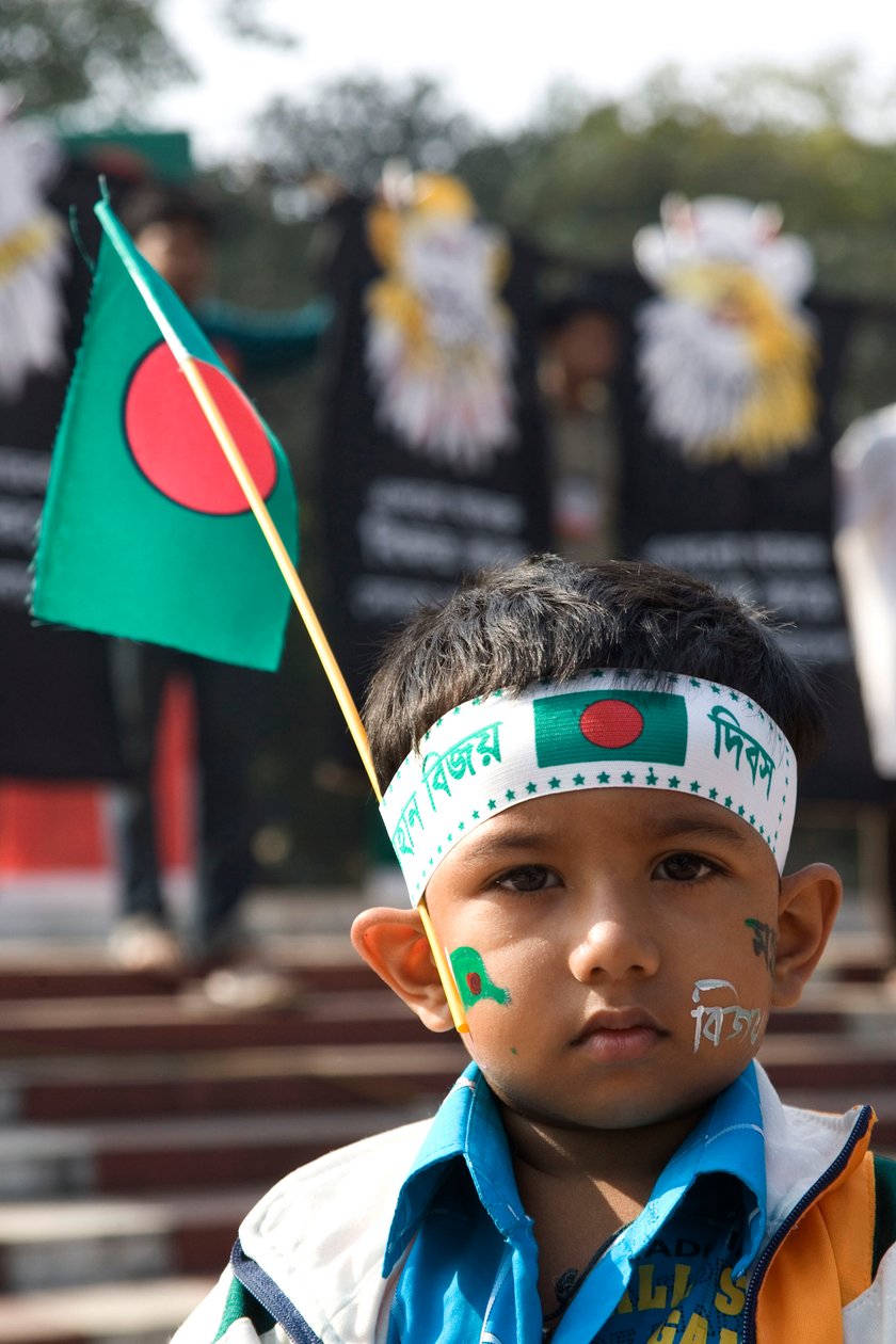 Portrét chlapce v Bijoy Dibosh od Unbekannt Unbekannt