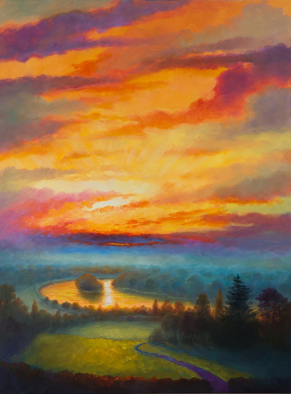 Rainbow Sky Petersham Meadow, 2017, od Unbekannt Unbekannt