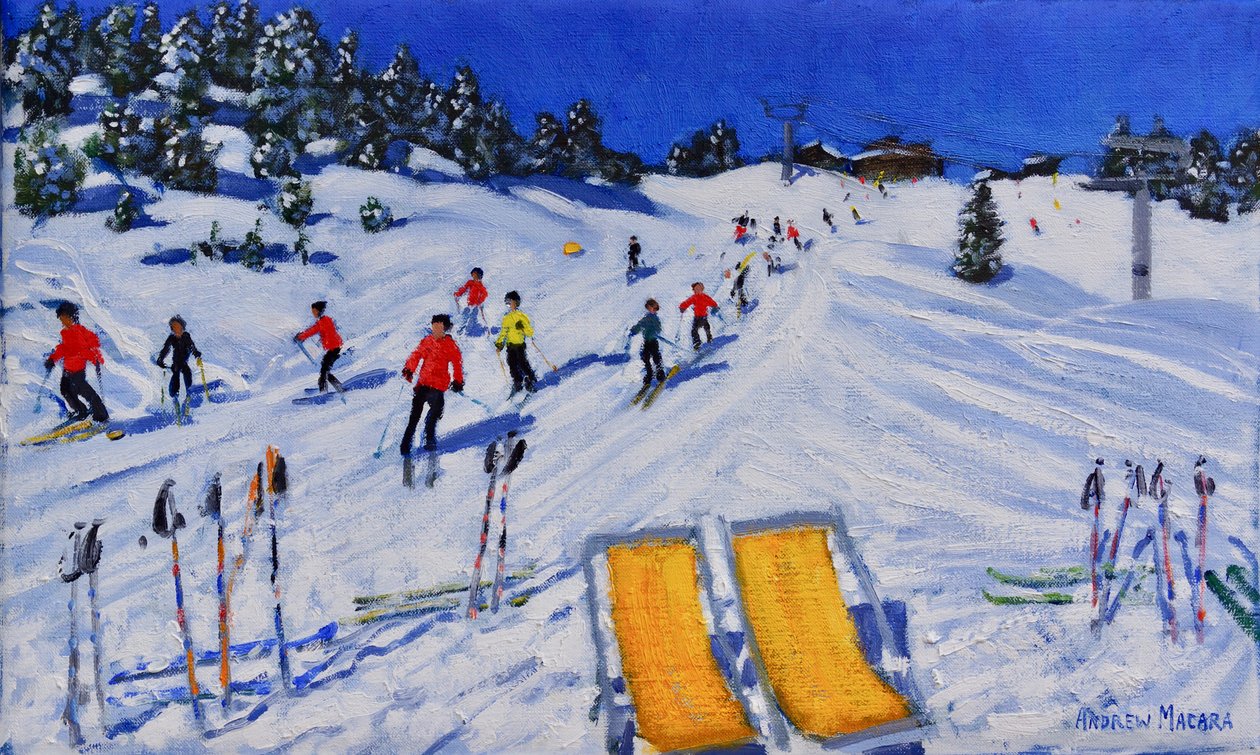 Dvě lehátka, Val Gardena, Itálie, 2108 od Unbekannt Unbekannt