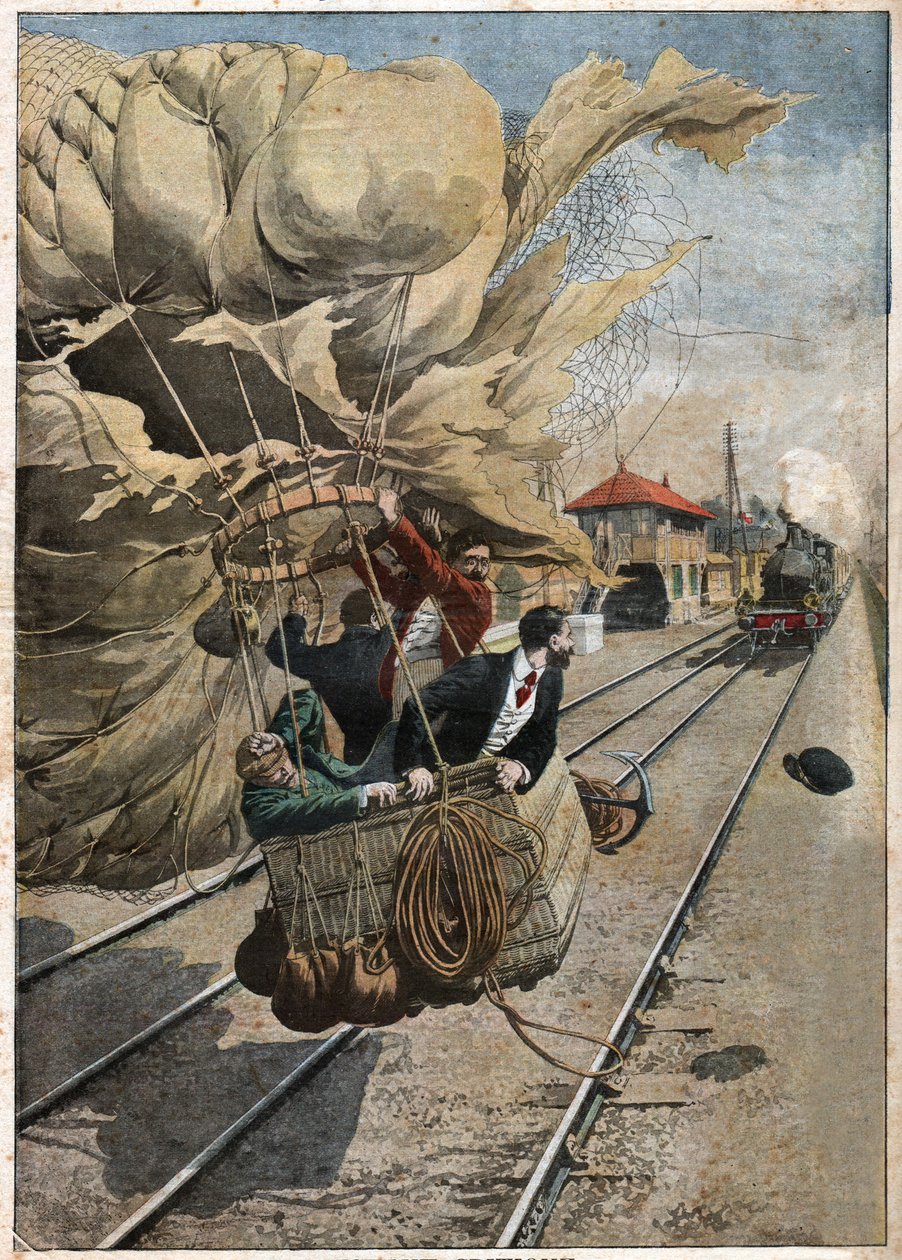 Accident de montgolfiere. Pád balonu. od Nicolas Liez