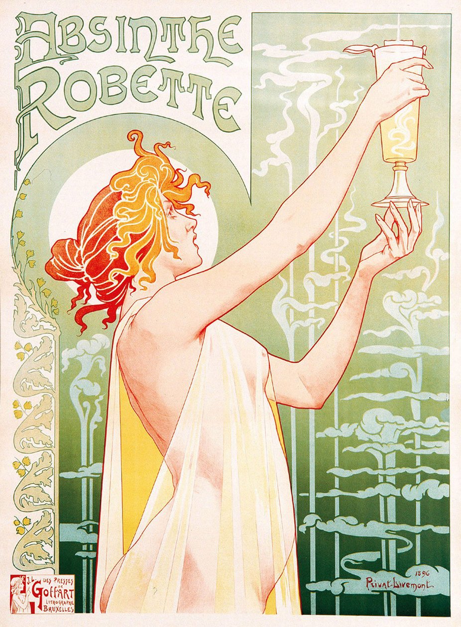 Reklamní plakát na Absinthe Robette od Unbekannter Künstler