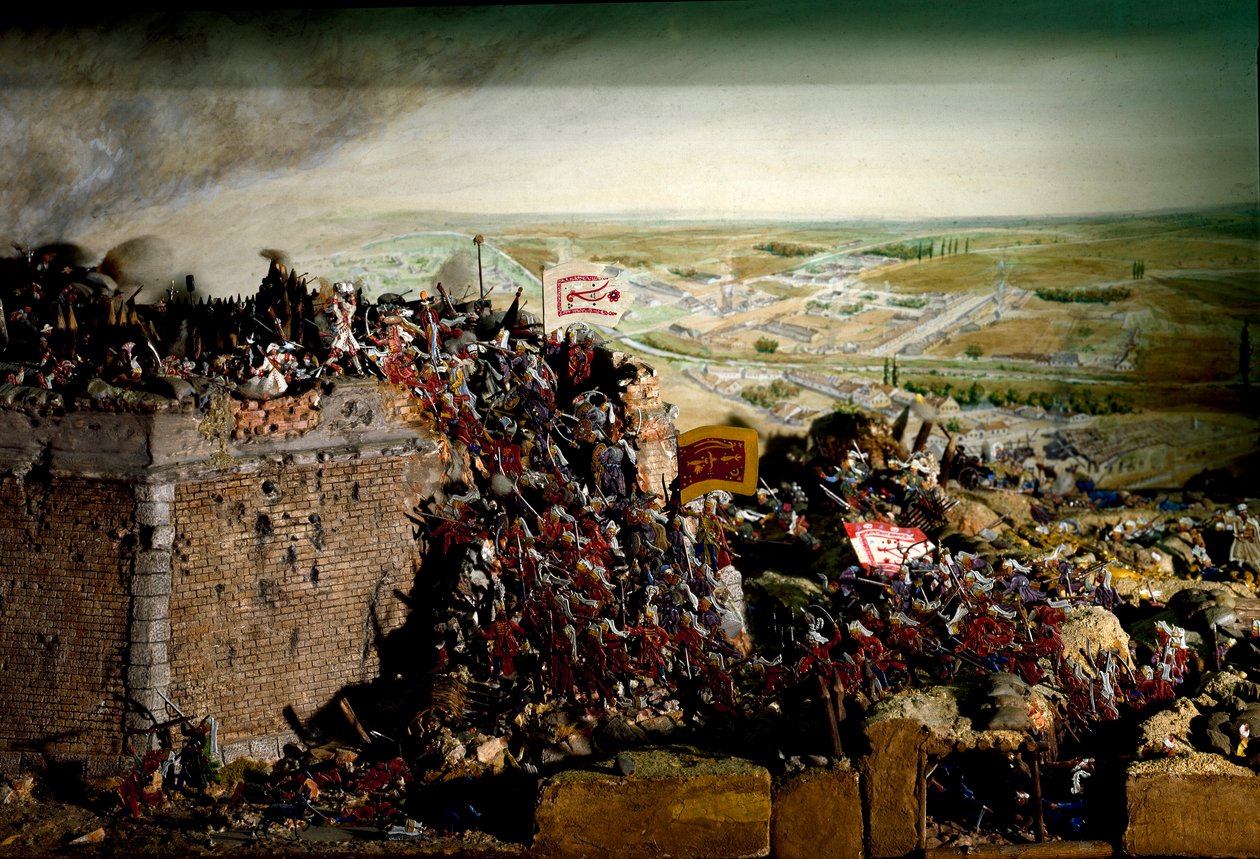 Rakousko-turecká válka v roce 1683 (model diorámy) od Unbekannter Künstler