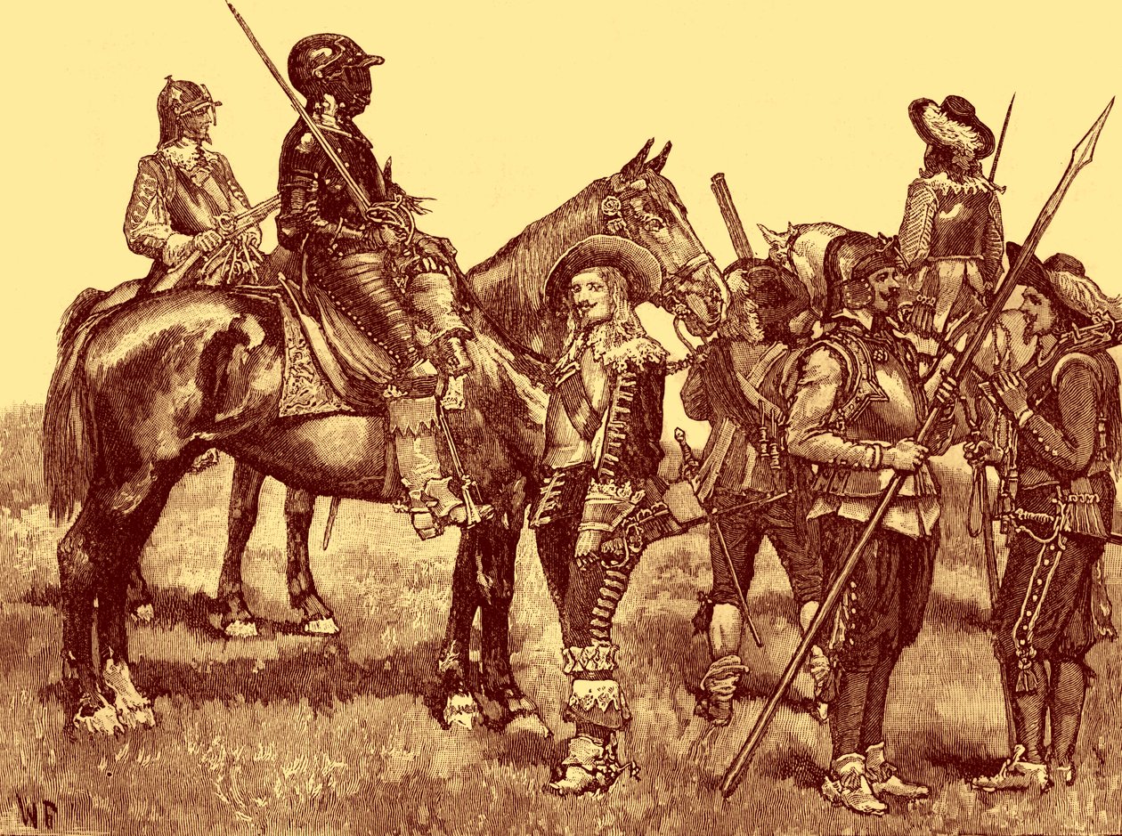 Cavalier Soldiers - anglická občanská válka od Unbekannter Künstler