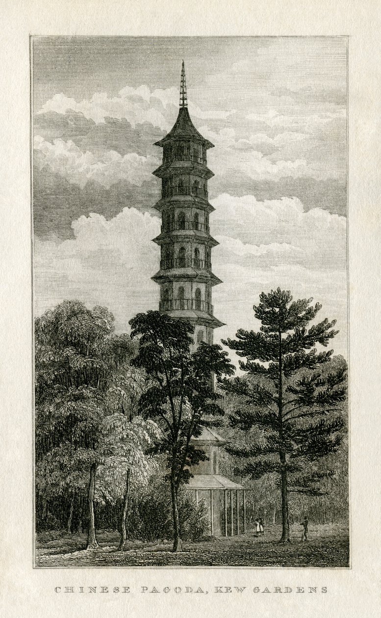 Čínská pagoda, Kew Gardens od Unbekannt