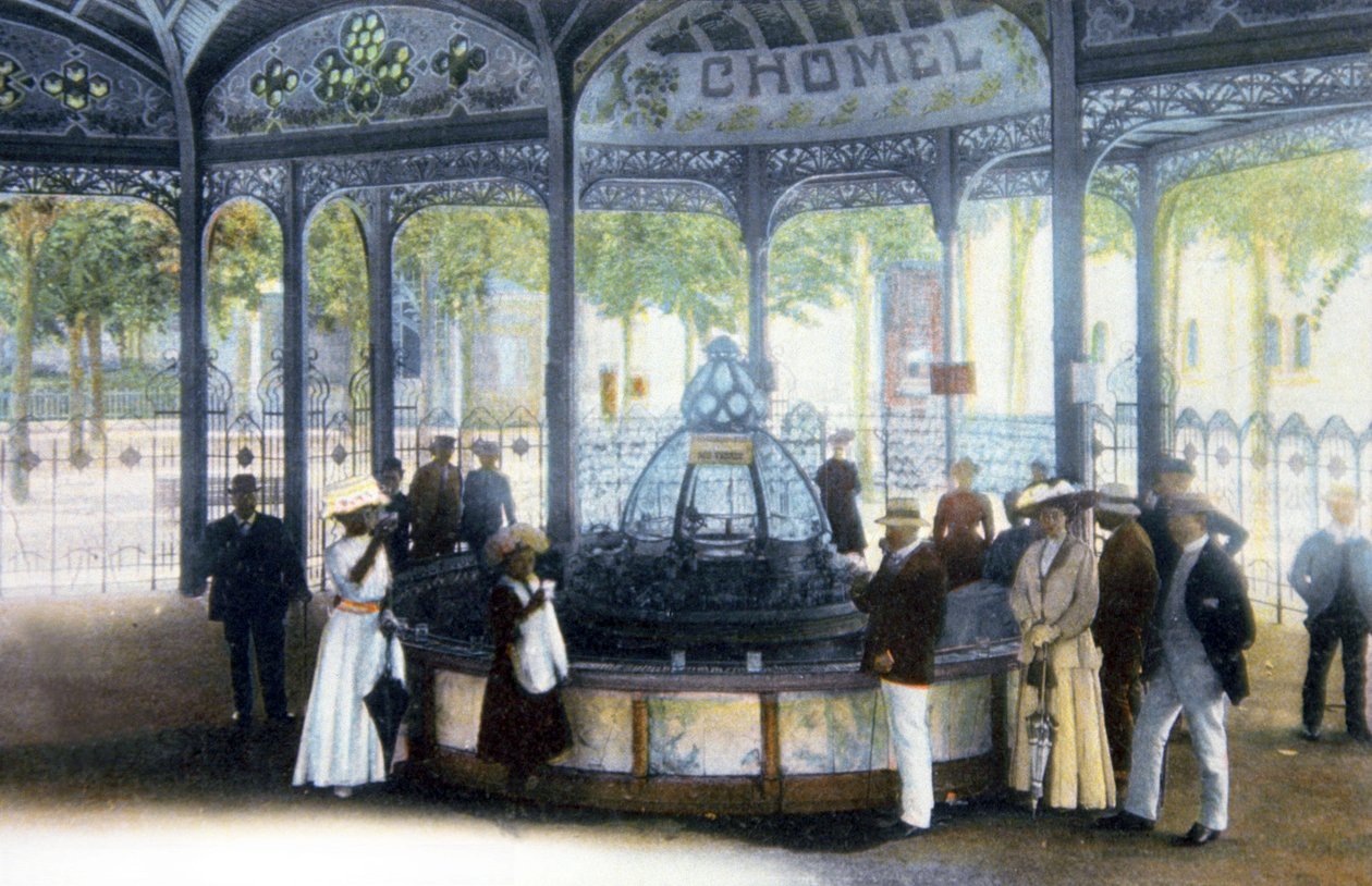 Pramen Chomel ve Vichy, asi 1910 (pohlednice) od Unbekannter Künstler