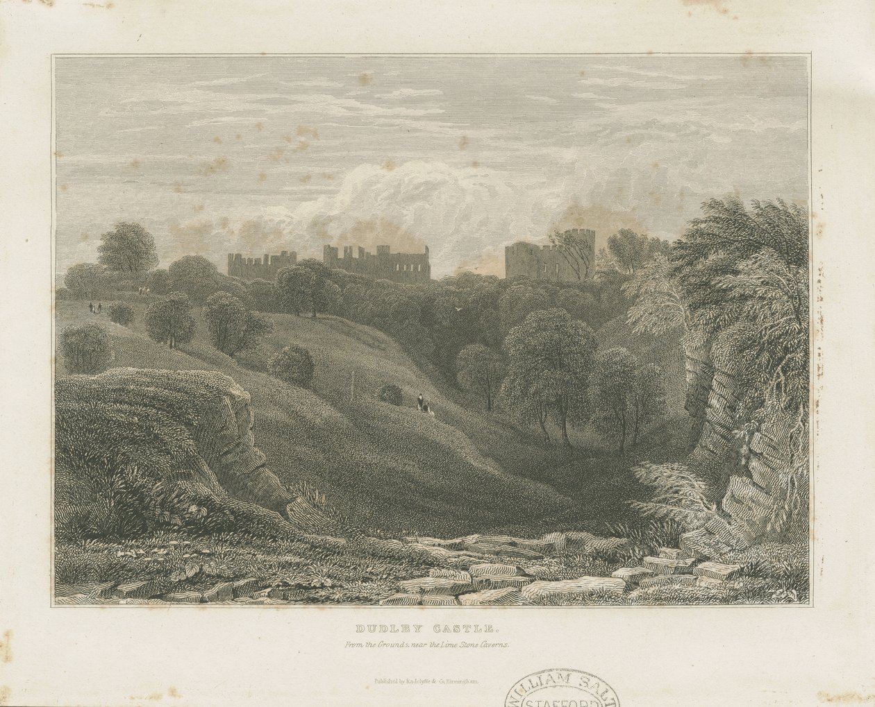 Dudley Castle: ocelorytina a [19. století] od Unbekannt