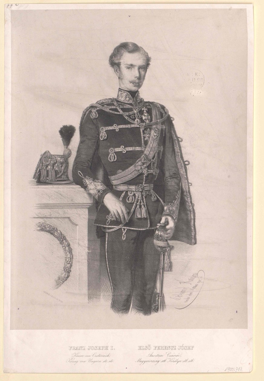 Rakouský císař František Josef I. od Unbekannter Künstler