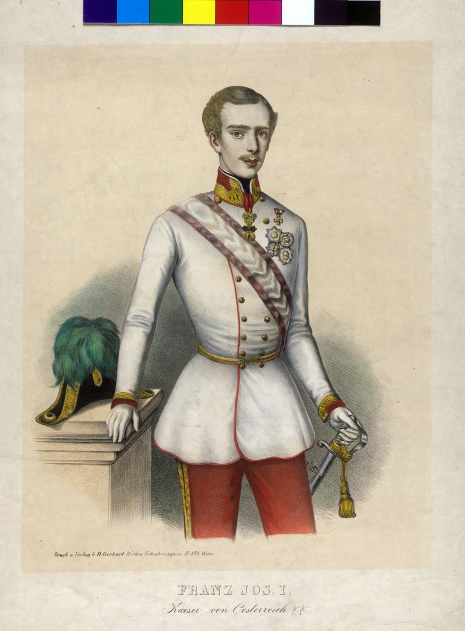 Rakouský císař František Josef I. od Unbekannter Künstler