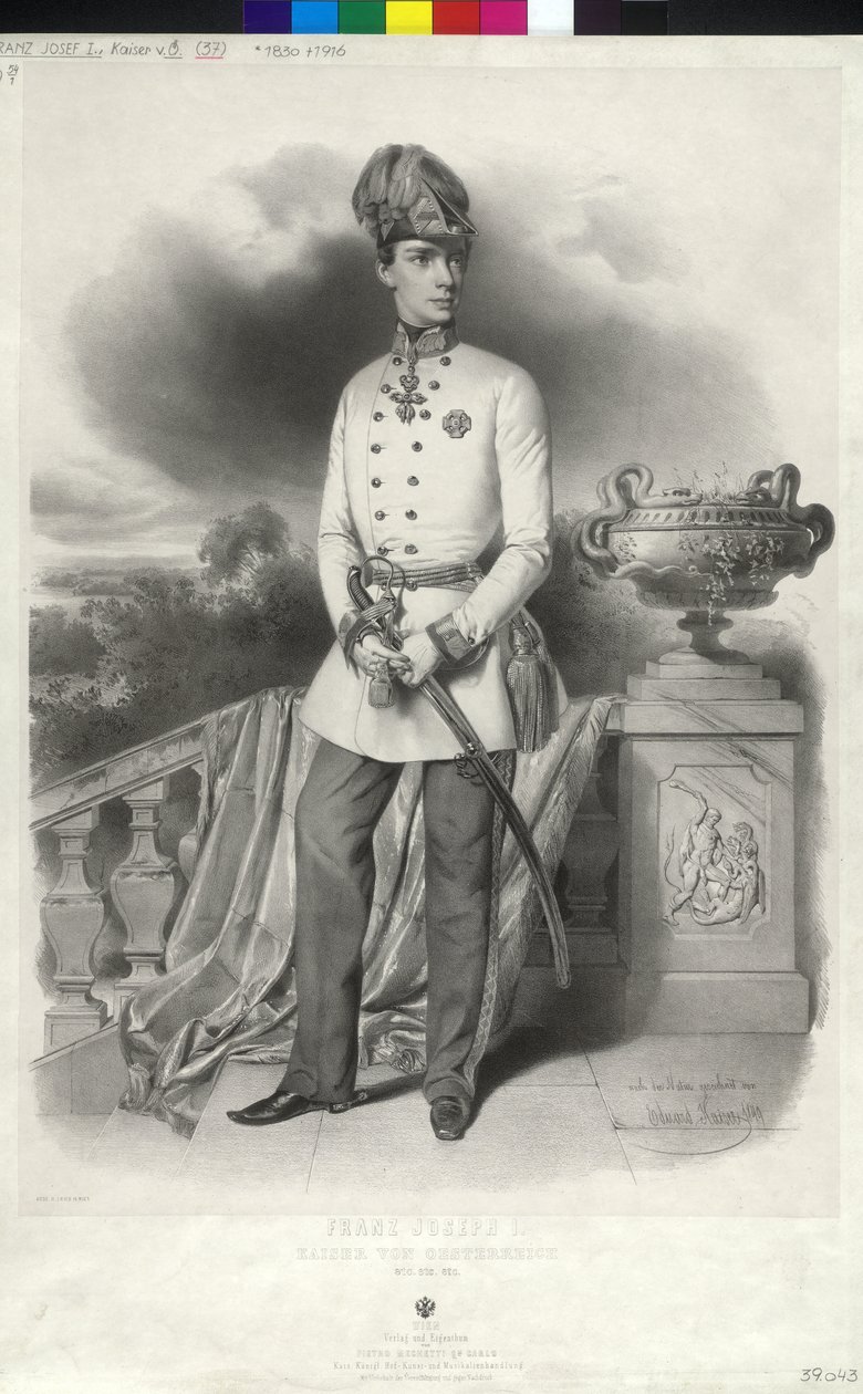 Rakouský císař František Josef I. od Unbekannter Künstler