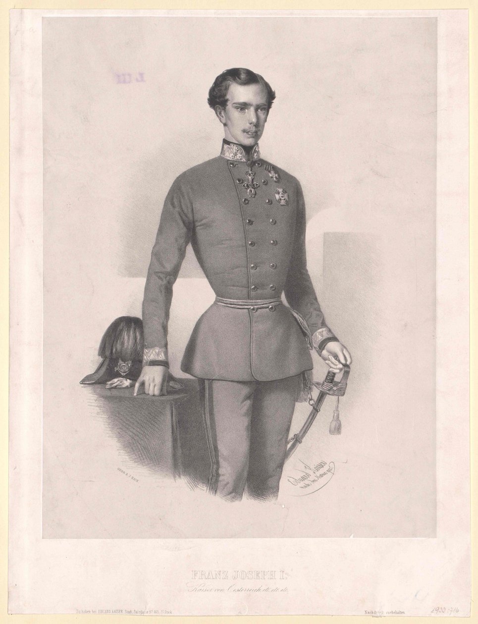 Rakouský císař František Josef I. od Unbekannter Künstler