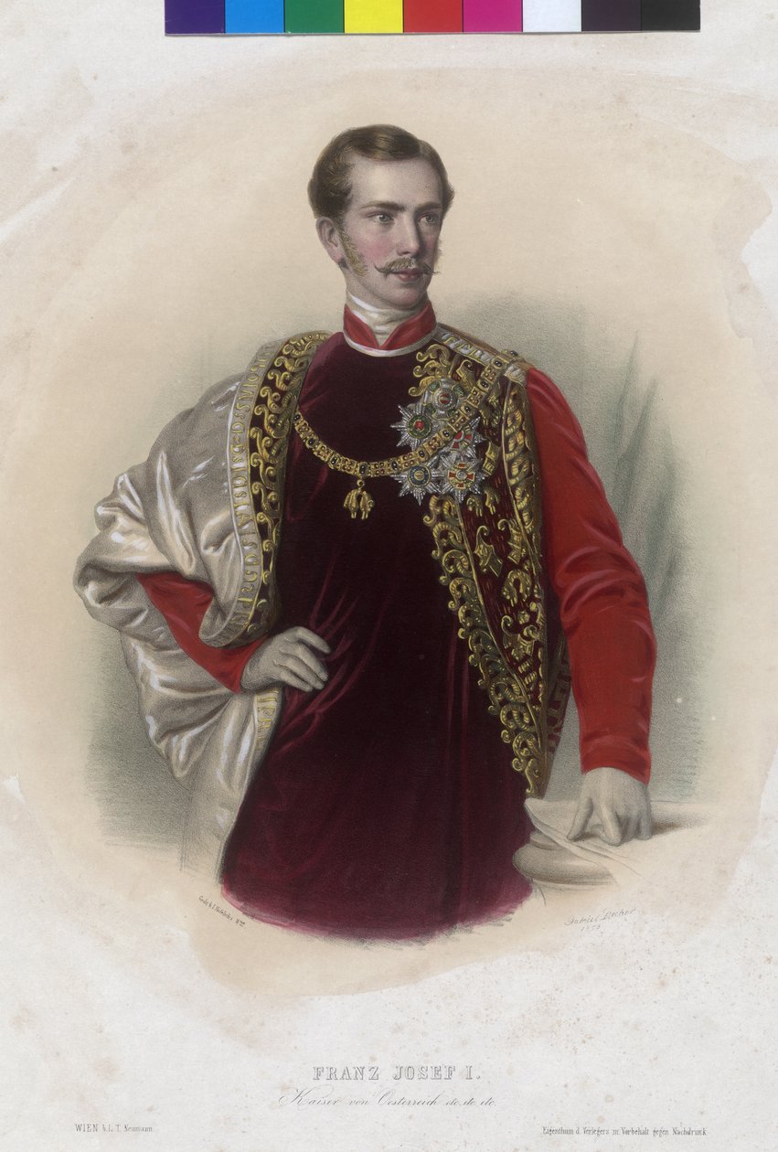 Rakouský císař František Josef I. od Unbekannter Künstler