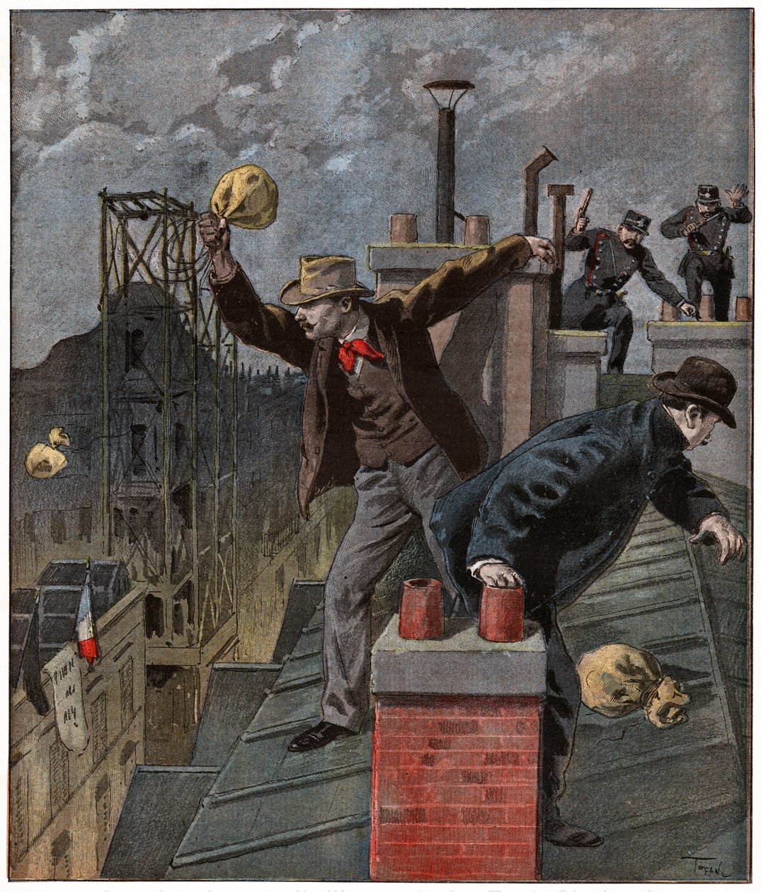 Extrémní pravice v případě Dreyfuse. 1899 (rytina) od Unbekannter Künstler