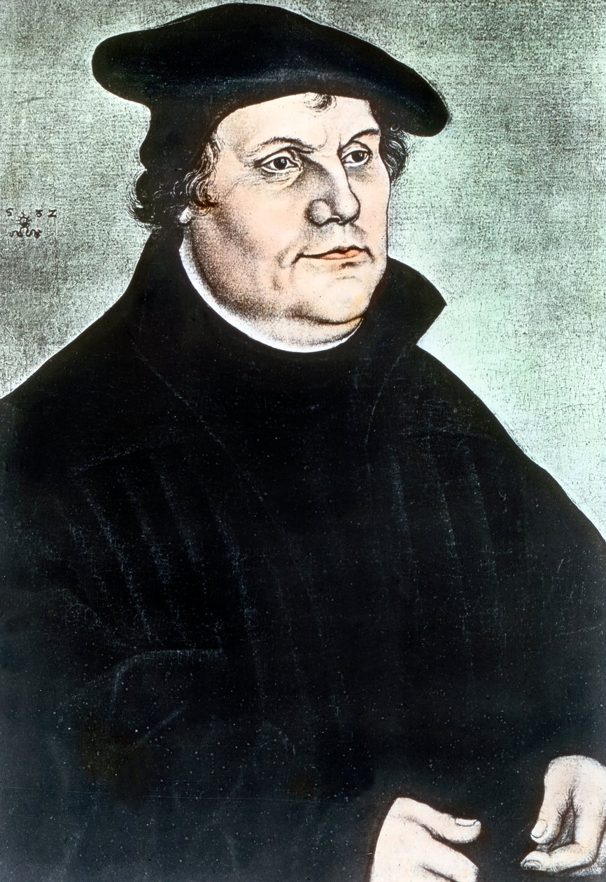 Německý náboženský reformátor Martin Luther od Unbekannter Künstler