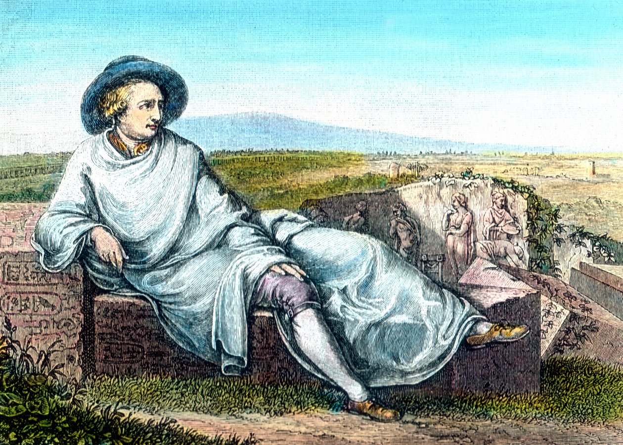 Goethe v Campagna. od Unbekannter Künstler