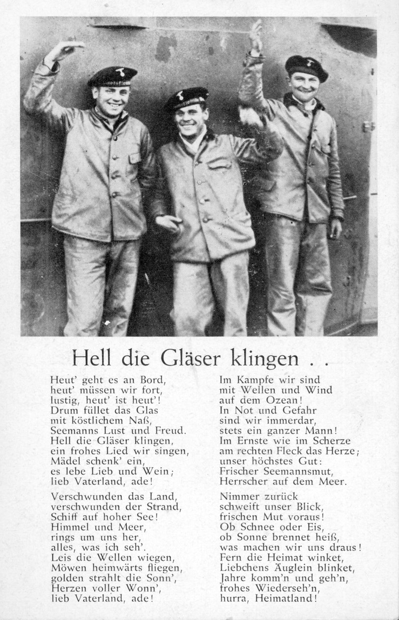 Hell die Glaeser klingen, pohlednice (litho) od Unbekannt