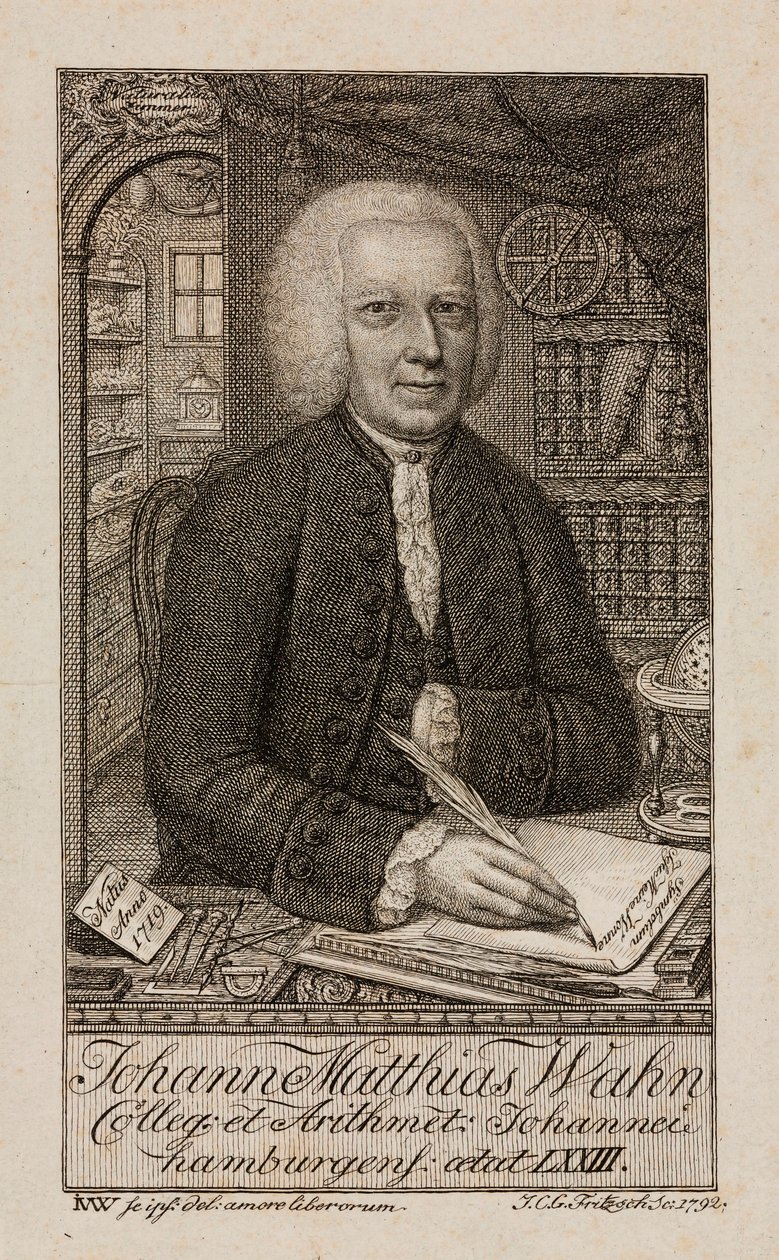 Johann Matthias Wahn, německý matematik, c 1792 od Unbekannt