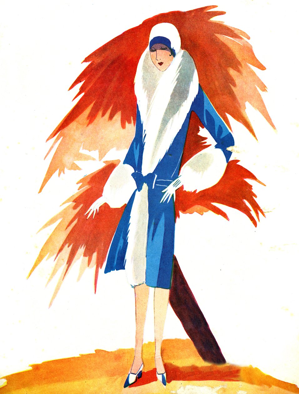 Le Miroir des Modes září 1927 od Unbekannter Künstler