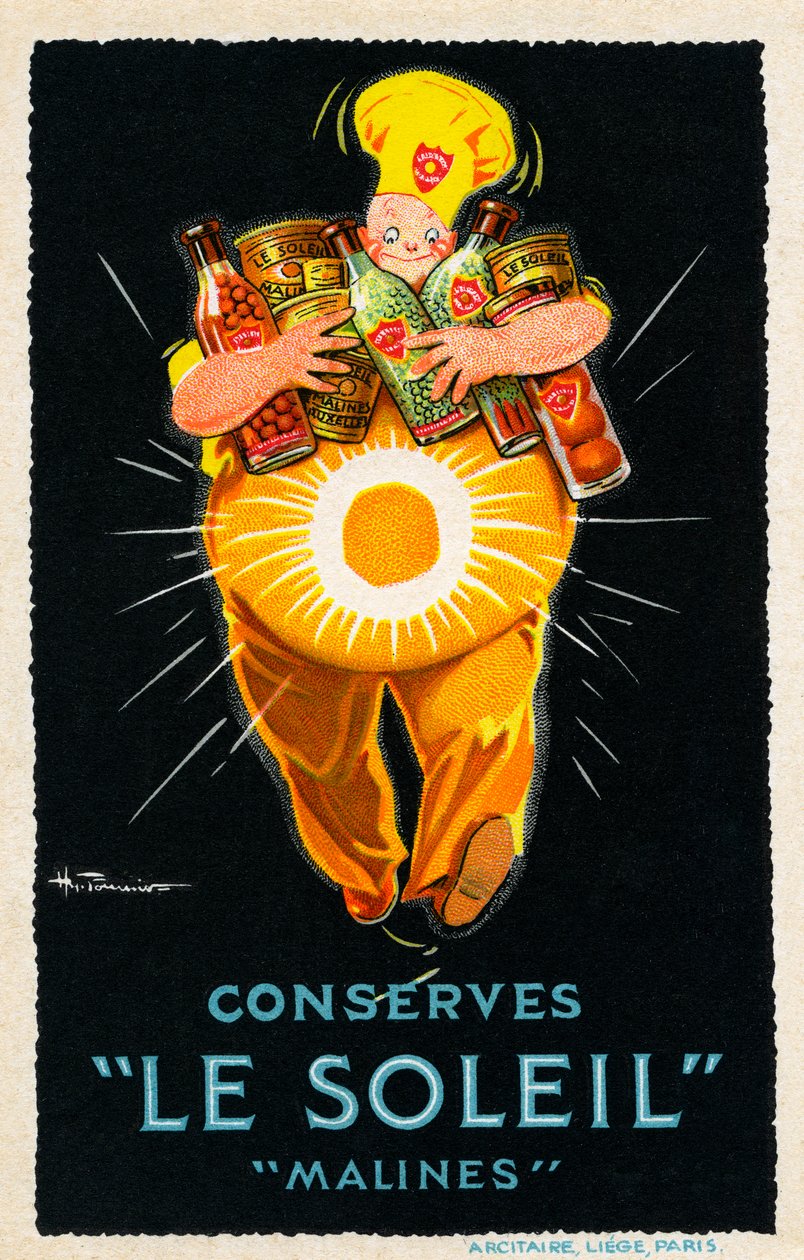 Le Soleil Malines Conserves - reklama od Unbekannter Künstler