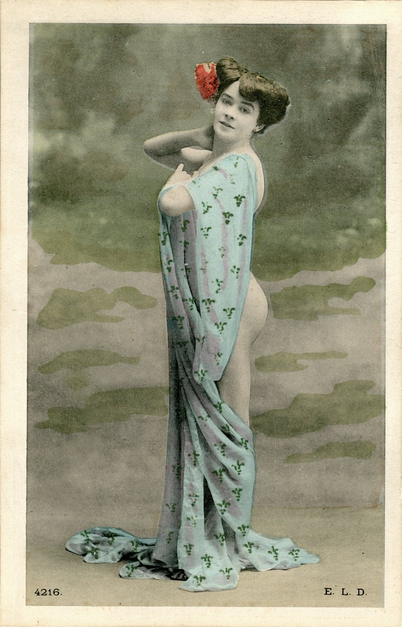 Nahá žena, c. začátek 1900 (pohlednice) od Alec Hunter