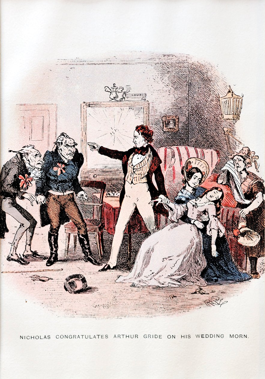 Nicholas Nickleby od C. Dickense - ilustrace od Unbekannt