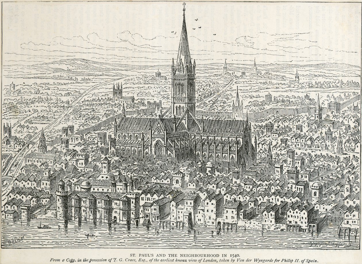 Starý St Pauls od Unbekannter Künstler