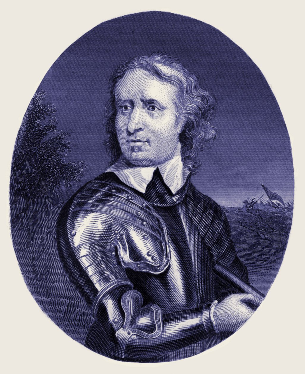 Oliver Cromwell od Unbekannter Künstler