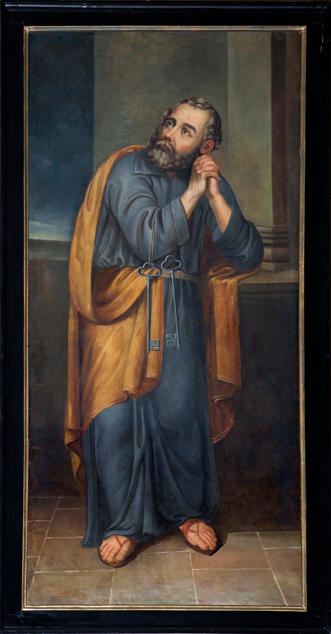 Farní kostel (Saint Peter Parish Church). malování. Svatý Petr. od Unbekannter Künstler
