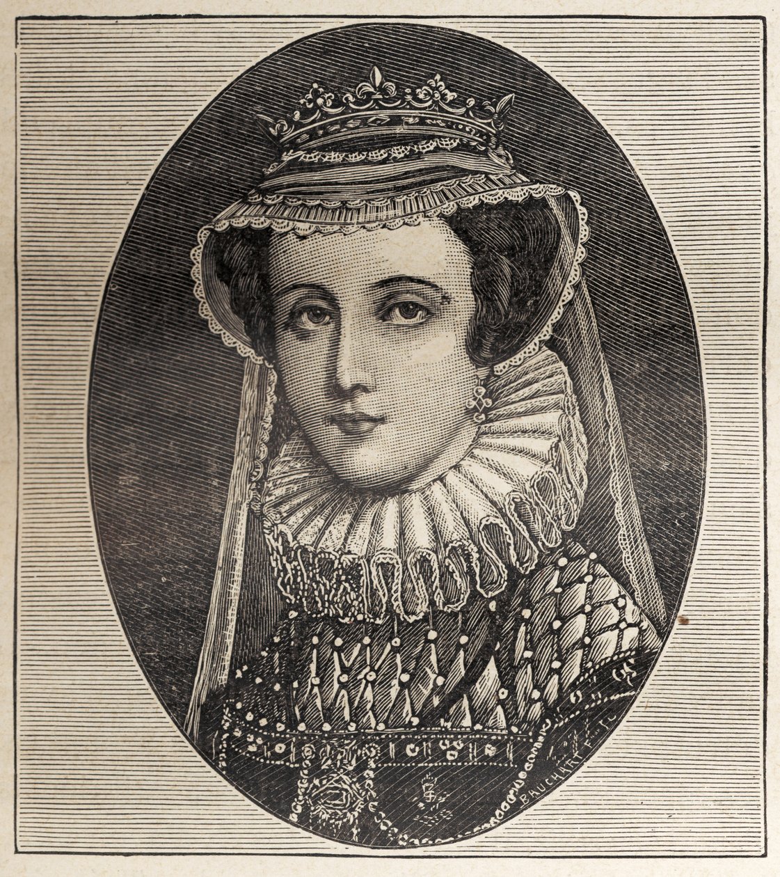 Queen Mary Stewart (rytina) od Unbekannter Künstler