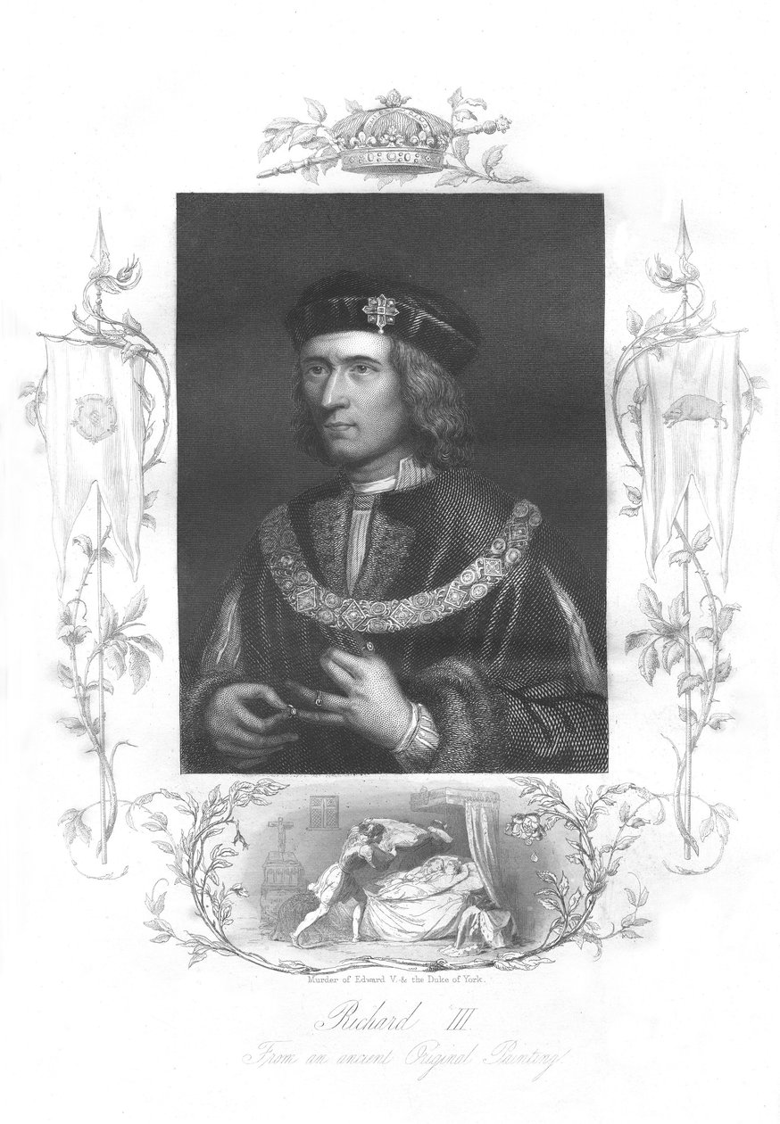 Richard III král Anglie (rytina) od Unbekannter Künstler