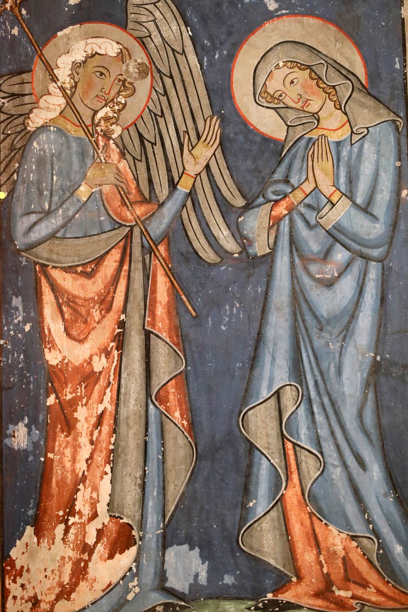 Saint-Pierre-le-Jeune protestantský kostel, Fresco, Štrasburk, Francie. od Unbekannter Künstler