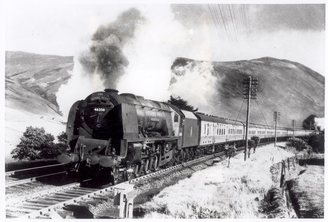 The Royal Scot, meziměstská lokomotiva (černobílá fotografie) od Unbekannt