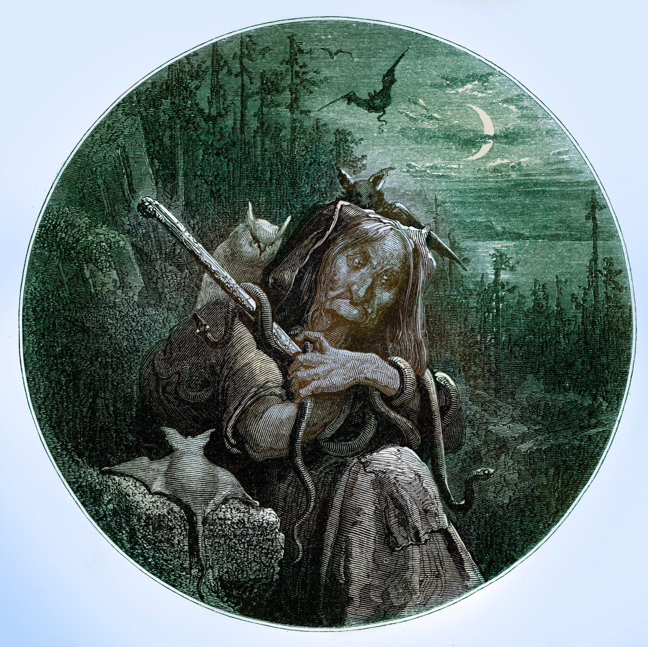 Bouře - Shakespeare by Doré od Unbekannter Künstler