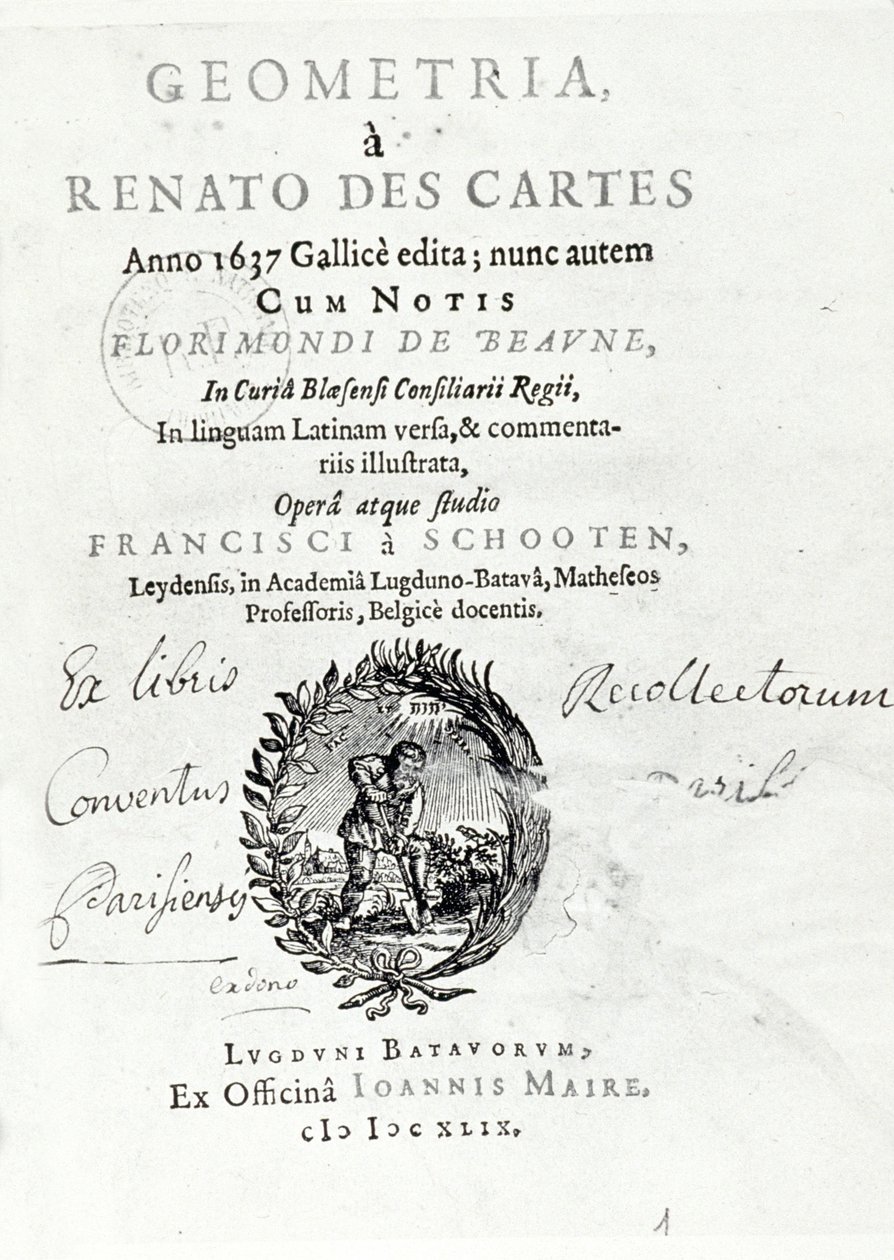 Geometrie podle Reného Descarta od Unbekannter Künstler