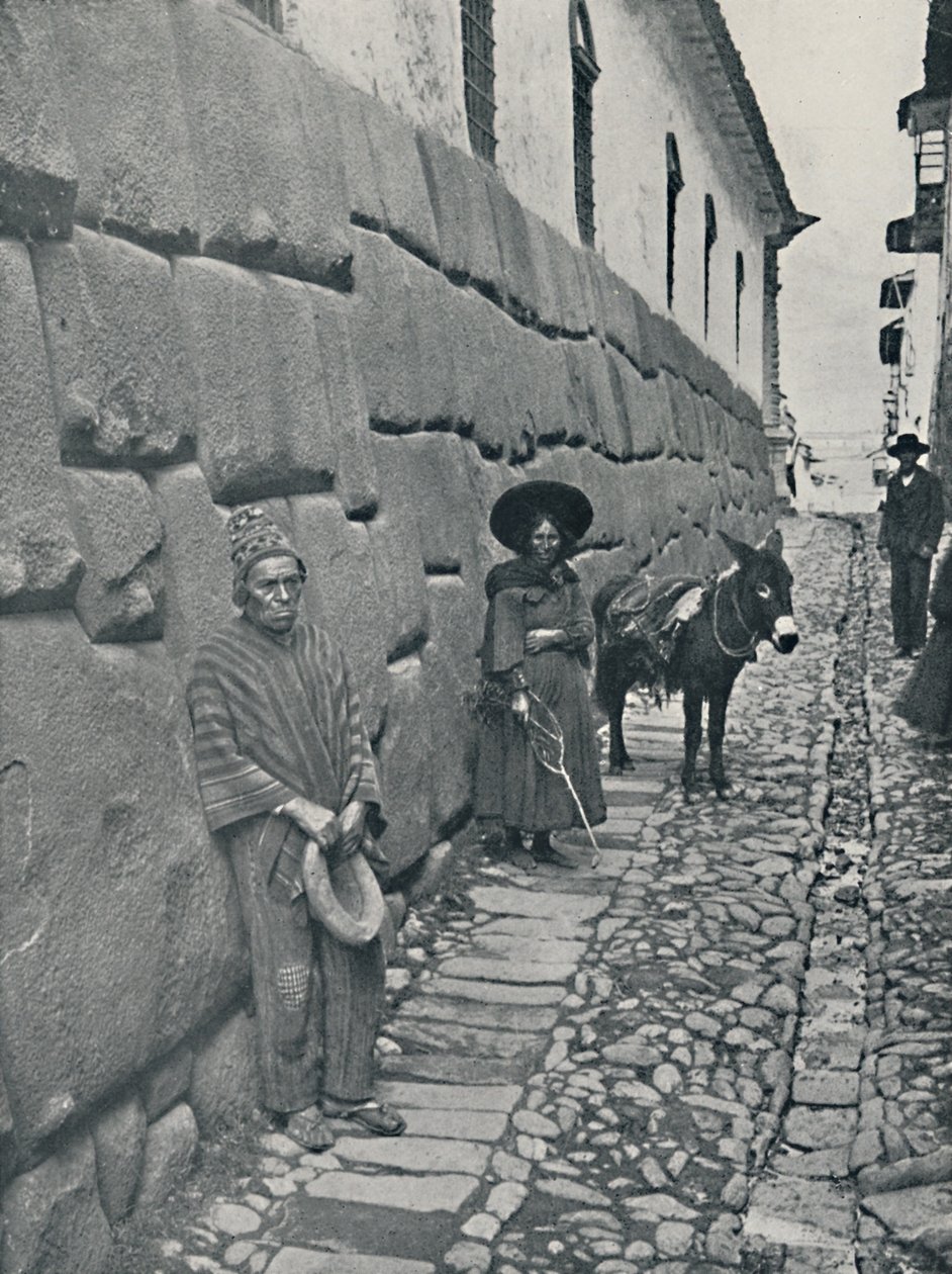 Inca Masonry, Cuzco, 1916 od Underwood and Underwood