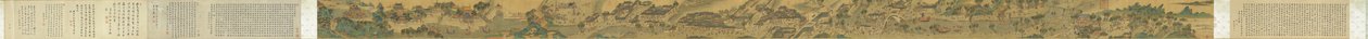 Podél řeky během festivalu Qingming (imitace Suzhou) od Unknown