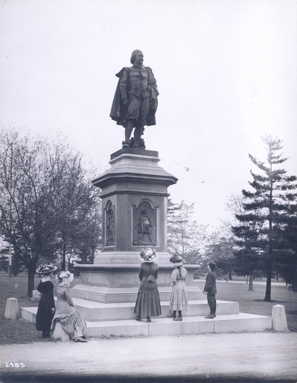 Shakespearův pomník. Park Tower Grove. od Unknown
