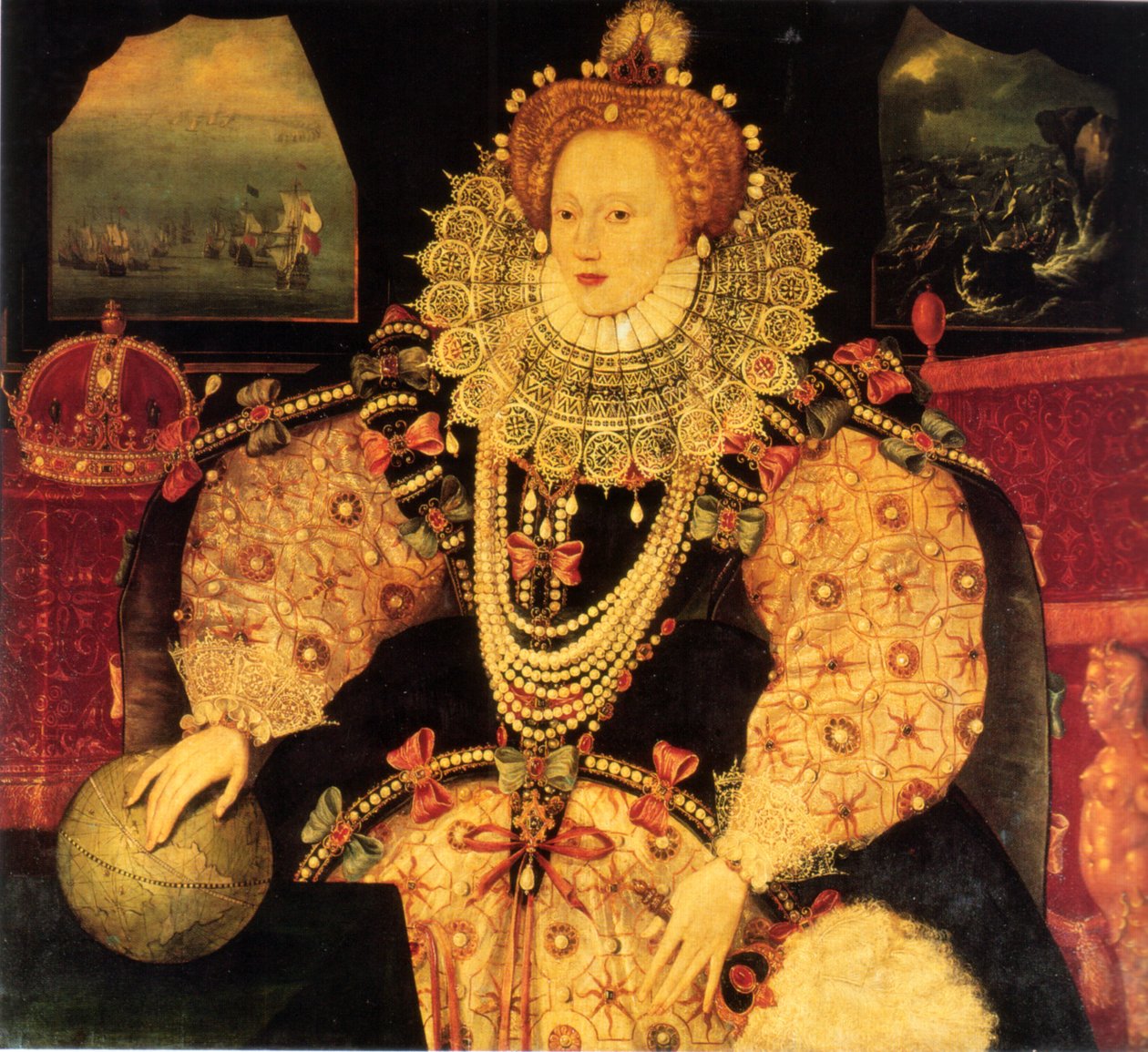 Elizabeth já Anglie, Armada portrét, možná pověřený sirem Francisem Drakem od Unknown