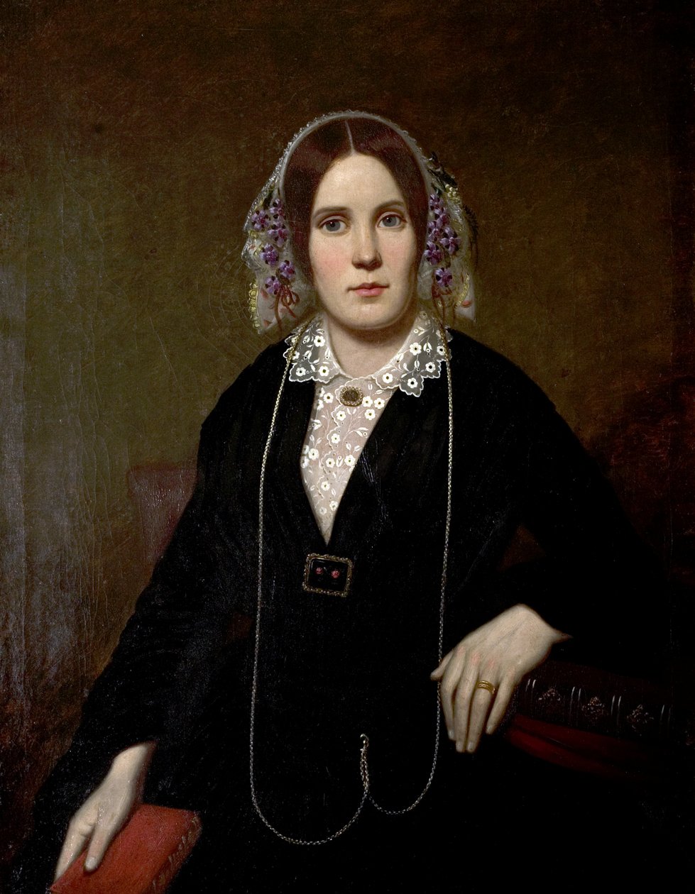 Portrét dámy z rodu Worthingtonů, c.1845-55 od Unknown