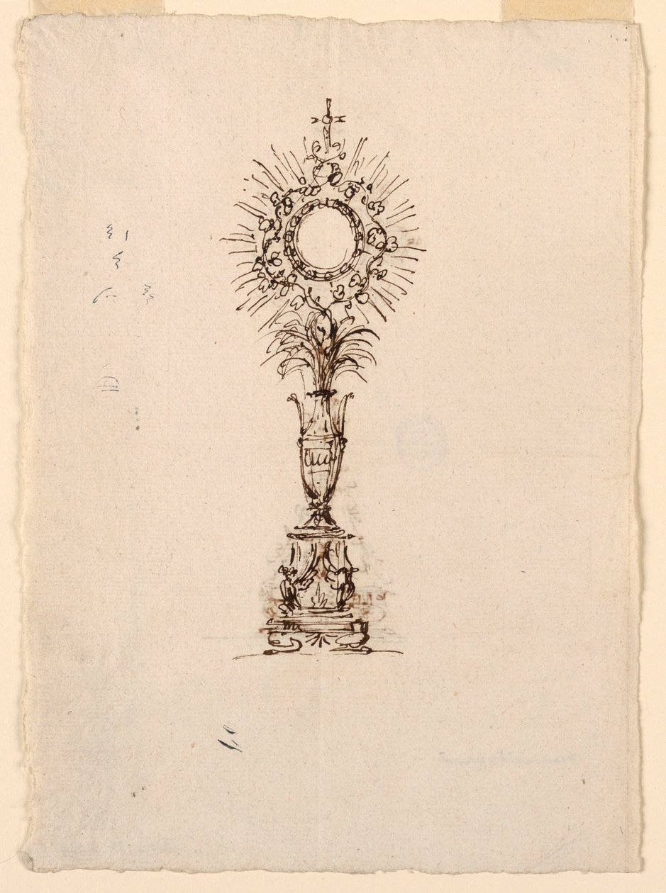 Kresba, design pro Monstrance, 1815–1830 od Unknown