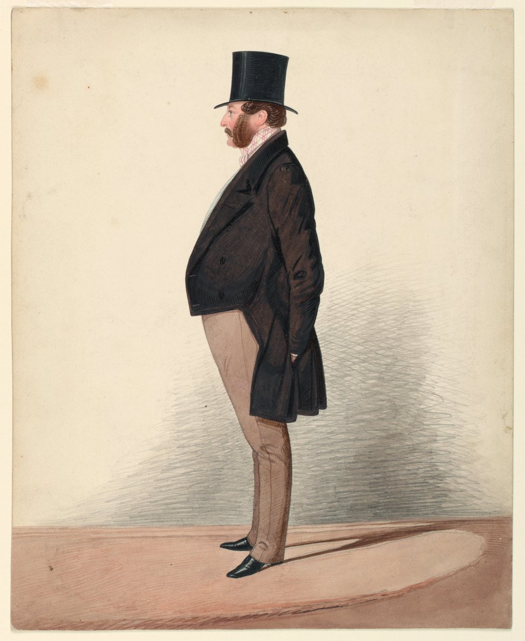 Kresba, portrét neznámého muže, 1870–80 od Unknown