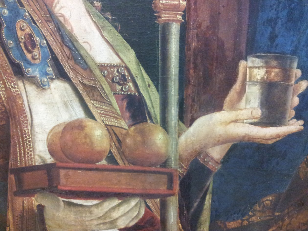 Detail z Pala di San Cassiano (KHM, Vídeň) od Antonella da Messiny. od Unbekannt Unbekannt
